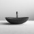 Nuie Vessel Oval Sit-On Countertop Basin 615mm Wide - Matt Black