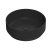 Nuie Vessel Round Sit-On Countertop Basin 350mm Wide - Matt Black
