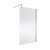 Nuie Wet Room Screen 1850mm High x 1200mm Wide with Support Bar 8mm Glass - Brushed Bronze | Thumbnail Image
