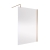 Nuie Wet Room Screen 1850mm High x 1400mm Wide with Support Bar 8mm Glass - Brushed Bronze | Thumbnail Image
