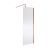 Nuie Wet Room Screen 1850mm High x 760mm Wide with Support Bar 8mm Glass - Brushed Bronze | Thumbnail Image