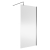Nuie Wet Room Screen 1850mm High x 1000mm Wide with Support Bar 8mm Glass - Brushed Pewter