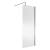 Nuie Wet Room Screen 1850mm High x 800mm Wide with Support Bar 8mm Glass - Brushed Pewter | Thumbnail Image