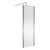 Nuie Outer Framed Wetroom Screen 1850mm High x 700mm Wide with Support Bar 8mm Glass - Brushed Pewter | Thumbnail Image