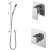 Nuie Windon Thermostatic Concealed Mixer Shower with Shower Kit + Stop Tap