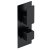 Nuie Windon Thermostatic Concealed Shower Valve with Diverter Dual Handle - Matt Black