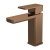 Nuie Windon Mono Basin Mixer Tap with Push Button Waste - Brushed Bronze