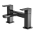 Nuie Windon Pillar Mounted Bath Filler Tap - Brushed Pewter