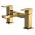 Nuie Windon Pillar Mounted Bath Filler Tap - Brushed Brass