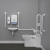 Nymas Nyma PRO Back to Wall Doc M Pack Exposed Fixings White - 5 x White Grab Rails | Thumbnail Image