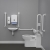 Nymas Nyma PRO Back to Wall Doc M Pack Concealed Fixings White - 5 x White Grab Rails | Thumbnail Image