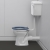 Nymas Nyma PRO Doc M Low Level Toilet Ware Set - Dark Blue Ring Seat