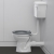 Nymas Nyma PRO Doc M Low Level Toilet Ware Set - Dark Grey Ring Seat