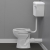 Nymas Nyma PRO Doc M Low Level Toilet Ware Set - White Ring Seat
