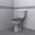 Nymas Nyma PRO Doc M Close Coupled Toilet Ware Set - Dark Blue Ring Seat