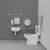 Nymas NymaCARE Premium Rimless RH Close Coupled Doc M Toilet Pack - Polished Grab Rails | Thumbnail Image