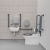 Nymas NymaCARE Premium Rimless RH Back to Wall Doc M Toilet Pack with TMV3 Tap - Dark Grey Grab Rails | Thumbnail Image