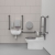 Nymas NymaCARE Premium Rimless RH Back to Wall Doc M Toilet Pack with TMV3 Tap - Grey Grab Rails | Thumbnail Image