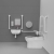 Nymas NymaCARE Premium Rimless RH Back to Wall Doc M Toilet Pack with TMV3 Tap - White Grab Rails | Thumbnail Image
