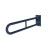 Nymas NymaCARE Friction Hinged Grab Rail with Concealed Back Plate 800mm Length - Dark Blue | Thumbnail Image