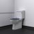 Nymas NymaCARE Doc M Close Coupled Toilet Ware Set - Dark Blue Ring Seat