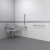 Nymas NymaPRO Doc M Changing Room Pack with Concealed Fixings - White Grab Rails