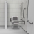 Nymas NymaPRO Doc M Shower Pack White with Exposed Valves and Grey Rails