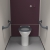 Nymas NymaPRO Back to Wall Ambulant Doc M Toilet Pack with Concealed Fixings - Dark Grey