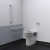 Nymas NymaPRO Back to Wall Ambulant Doc M Toilet Pack with Concealed Fixings - White | Thumbnail Image