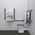 Nymas NymaPRO Low Level Doc M Toilet Pack with Steel Grab Rails - Dark Blue