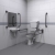 Nymas NymaPRO Low Level Doc M Toilet Pack with Steel Grab Rails and TMV3 Valve - Grey | Thumbnail Image