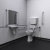 Nymas NymaPRO Low Level Doc M Toilet Pack with Stainless Steel Grab Rails and TMV3 Valve - White | Thumbnail Image