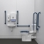 Nymas NymaPRO Rimless Close Coupled Lockable Cistern Doc M Toilet Pack with TMV3 Valve - Dark Blue Grab Rails