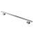 Nymas NymaPRO Contemporary Nylon Flanged Straight Grab Rail 900mm Length - Polished | Thumbnail Image