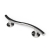Nymas NymaPRO Contemporary Nylon Flanged Curved Grab Rail 480mm Length - Polished | Thumbnail Image
