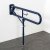 Nymas NymaPRO Trombone Hinged Support Steel Grab Rail with Leg 800mm Length - Dark Blue