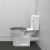 Nymas Nyma PRO Rimless Doc M Close Coupled Toilet Ware Set - Grey Ring Seat