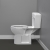 Nymas Nyma PRO Rimless Doc M Close Coupled Toilet Ware Set - White Ring Seat