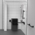 Nymas NymaSTYLE Doc M Shower Pack with Exposed Valves and Slimline Seat - Matt Black Grab Rails