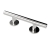 Nymas NymaSTYLE Straight Grab Rail with Concealed Fixings 355mm Length - Satin
