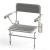 Nymas NymaSTYLE Extra Wide Wall Mounted Padded Shower Seat with Legs Back and Arms - Grey | Thumbnail Image