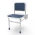 Nymas NymaSTYLE Doc M Padded Shower Seat with Legs and White Frame - Dark Blue