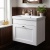 Old London Ashwick 500mm 1-Drawer Wall Hung Vanity Unit with Ceramic Basin | Thumbnail Image