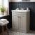 Old London Ashwick 600mm 2-Door Floor Standing Vanity Unit with Ceramic Basin | Thumbnail Image