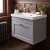 Old London Ashwick 600mm 1-Drawer Wall Hung Vanity Unit with Ceramic Basin | Thumbnail Image