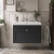 Old London Ashwick 800mm 1-Drawer Wall Hung Vanity Unit with Ceramic Basin | Thumbnail Image