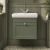 Old London Ashwick 500mm 1-Drawer Wall Hung Vanity Unit with Premium Fireclay Basin | Thumbnail Image