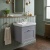 Old London Ashwick 500mm 1-Drawer Wall Hung Vanity Unit with Premium Fireclay Basin | Thumbnail Image