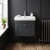 Old London Ashwick 500mm 1-Drawer Wall Hung Vanity Unit with Premium Fireclay Basin | Thumbnail Image