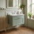 Old London Ashwick 600mm 1-Drawer Wall Hung Vanity Unit with Marble Top Basin | Thumbnail Image